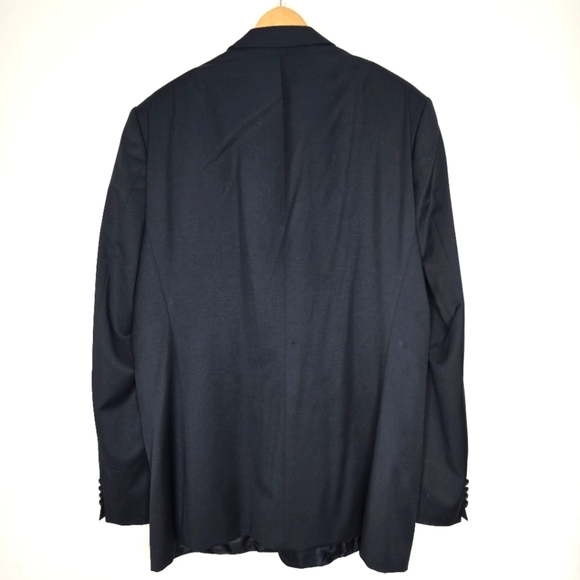 Boss Classic Black Blazer Mix Of Silk And Wool - Picture 2 of 11